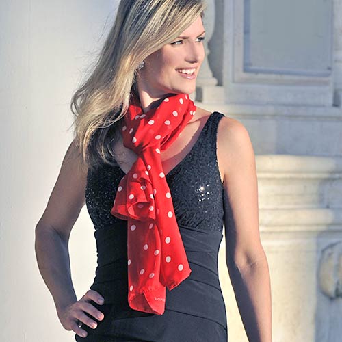 Silk chiffon stoles collection by anne touraine paris